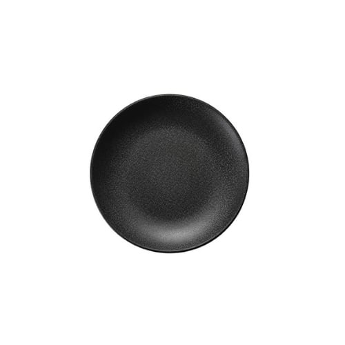 Iwamatsu Melamine Round Plate Ø23.1xH2.6cm, Black
