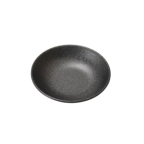 Iwamatsu Melamine Round Side Dish Ø9.9xH2.4cm, Black