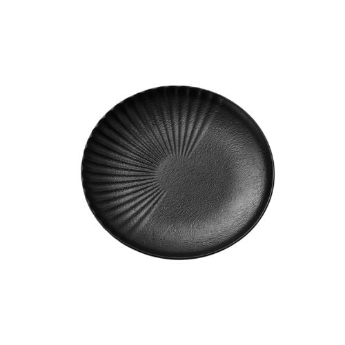 Shun Ta Melamine Round Plate Ø20.3xH1.9cm, Black