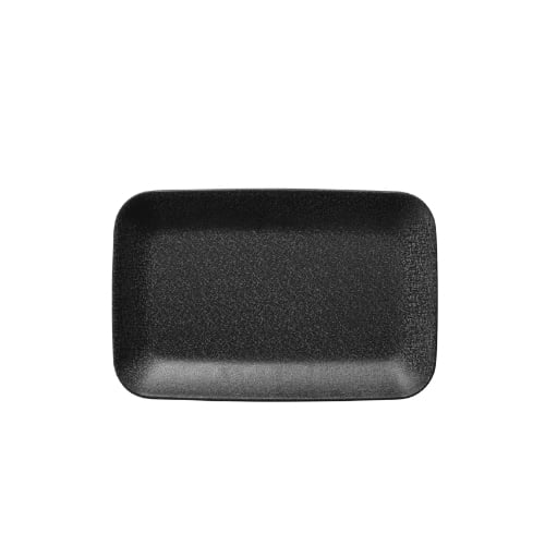 Iwamatsu Melamine Rectangle Plate L22xW14.4xH1.9cm, Black