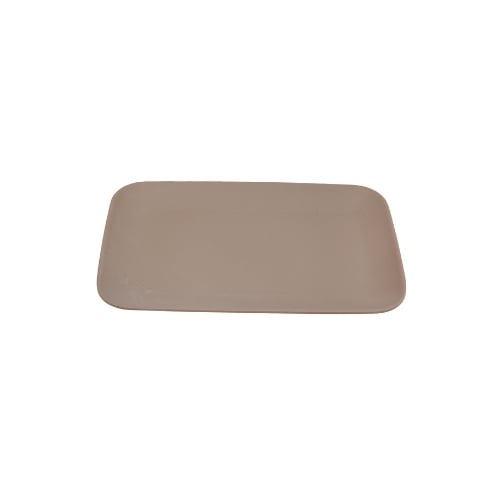 Iwamatsu Melamine Rectangle Plate L22xW14.4xH1.9cm, Brown