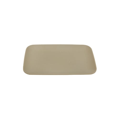 Iwamatsu Melamine Rectangle Plate L22xW14.4xH1.9cm, Dark Beige