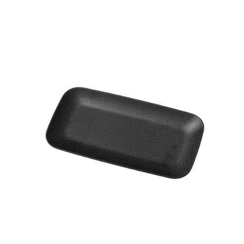 Iwamatsu Melamine Rectangle Plate L31xW16.6xH2.2cm, Black