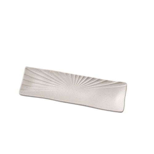 Shun Ta Melamine Rectangle Plate L28xW11xH2.7cm, White