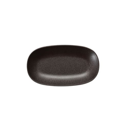Iwamatsu Melamine Rectangle Plate L19.5xW11.2xH2.6cm, Black