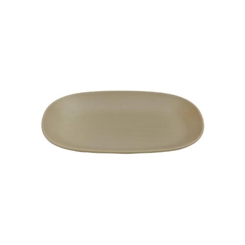 Iwamatsu Melamine Rectangle Plate L24.9xW14.6xW3.2cm, Dark Beige