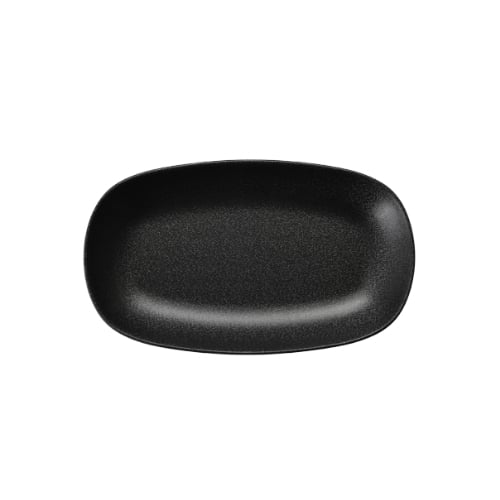 Iwamatsu Melamine Rectangle Plate L29.2xW17.4xH3.5cm, Black