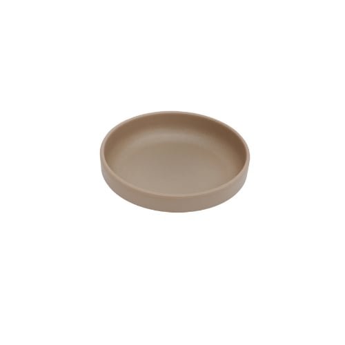 Iwamatsu Melamine Round Side Dish Ø13.6xH3cm, Brown