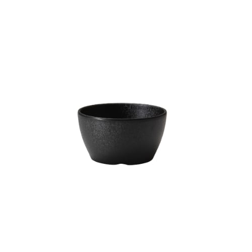 Iwamatsu Melamine Round Bowl Ø11.1xH6cm, Black