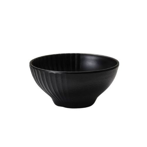 Shun Ta Melamine Round Bowl Ø11.5xH5.5cm, Black