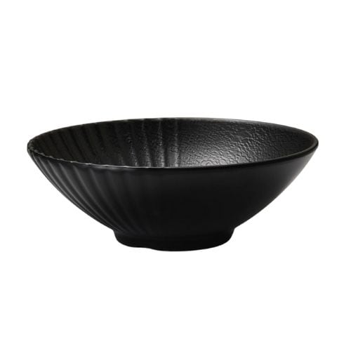 Shun Ta Melamine Round Bowl Ø16.5xH5cm, Black