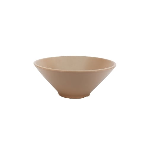 Iwamatsu Melamine Round Bowl Ø22.5xH9.1cm, Brown