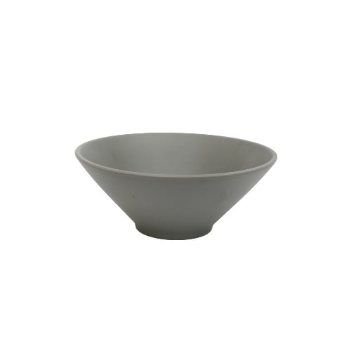 Iwamatsu Melamine Round Bowl Ø22.5xH9.1cm, Grey