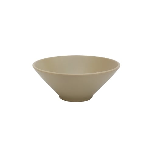 Iwamatsu Melamine Round Bowl Ø22.5xH9.1cm, Dark Beige