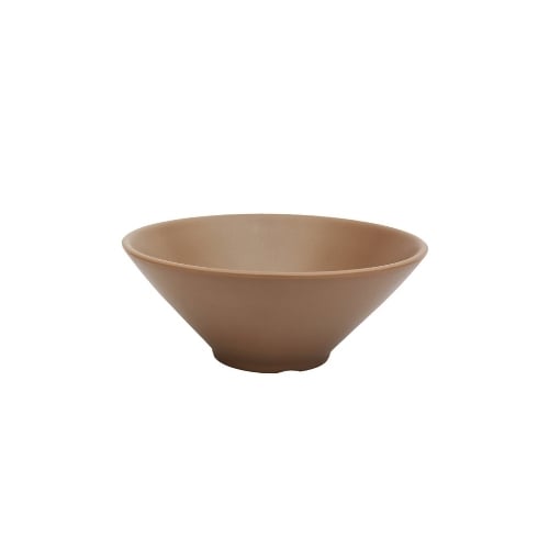 Iwamatsu Melamine Round Bowl Ø25.5xH10.2cm, Brown