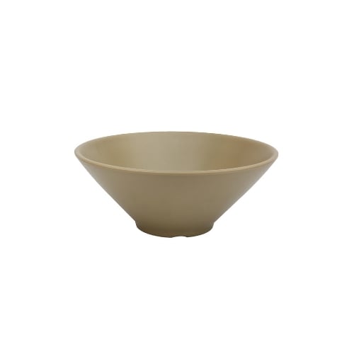 Iwamatsu Melamine Round Bowl Ø25.5xH10.2cm, Dark Beige