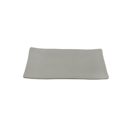 Iwamatsu Melamine Rectangle Plate L20.3xW14.1xH2.5cm, Grey
