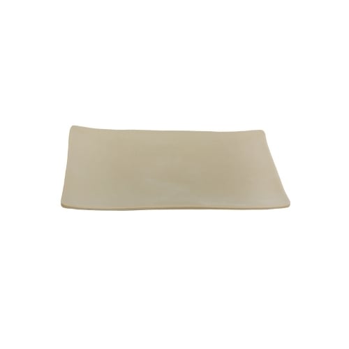Iwamatsu Melamine Rectangle Plate L20.3xW14.1xH2.5cm, Dark Beige