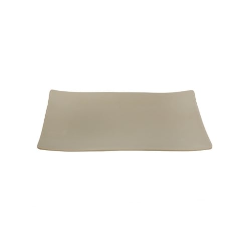 Iwamatsu Melamine Rectangle Plate L26xW17.5xH2.5cm, Dark Beige