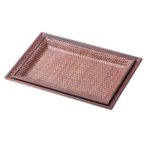 MEL RECTANGLE PLATE L38.8xW28.1xH3cm, LIGHT BEIGE, BAMBOO