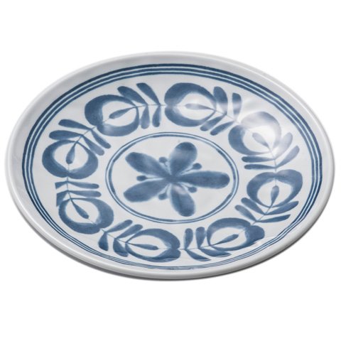 MEL ROUND PLATE Ø25.4xH2.9cm, MODERN BLUE