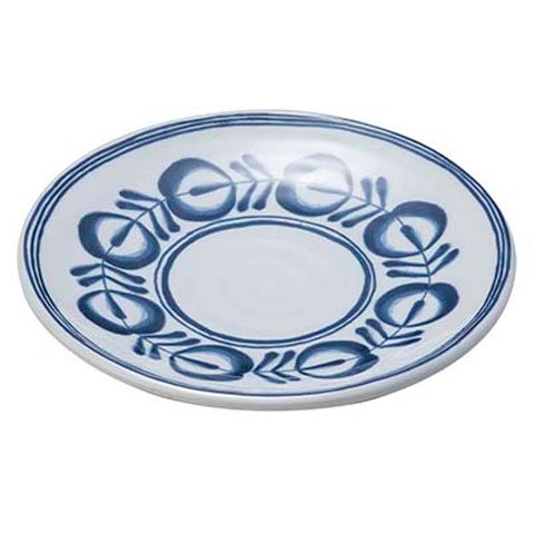 MEL ROUND PLATE Ø24xH3.7cm, MODERN BLUE