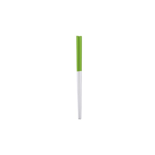 MEL DUO COLOUR CHOPSTICKS 22.7cm, GREEN/IVORY, 10prs/pkt