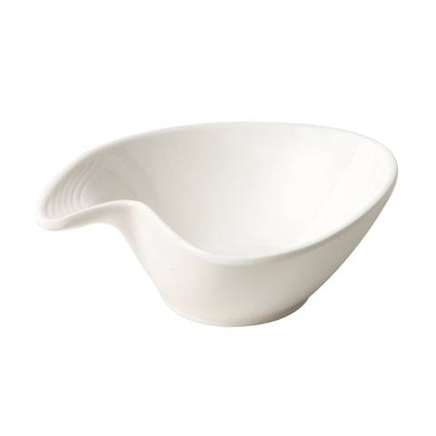 BOWL w/SPOUT, 175cc, MELAMINE INVISIBLE