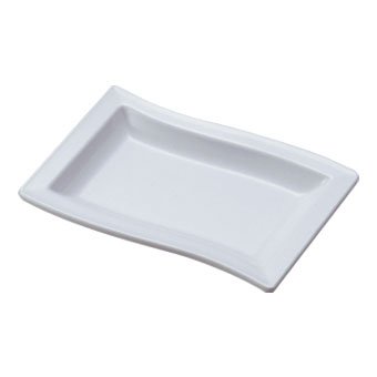 WAVE PLATE, 14x19.5cm, MELAMINE INVISIBLE