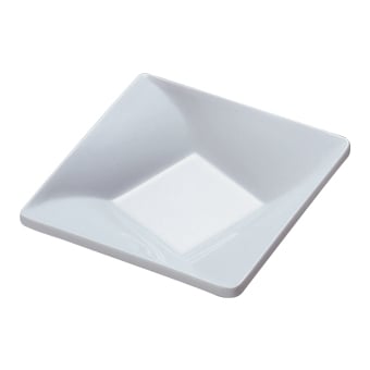 SQ PLATE, 10.5x10.5cm, MELAMINE INVISIBLE