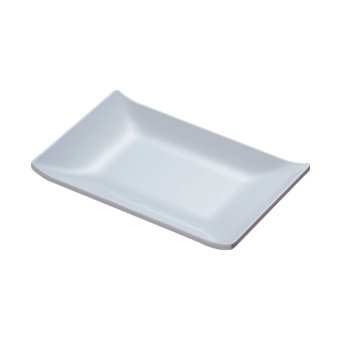 RECT. PLATE, 14x23cm, MELAMINE INVISIBLE