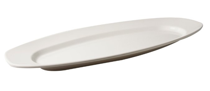 OVAL PLATTER L55.5xW23.5xH4cm, MELAMINE INVISIBLE