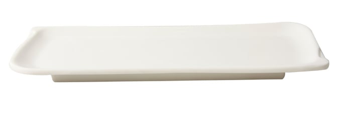 OBLONG PLATE, 10x25.5cm, MELAMINE INVISIBLE