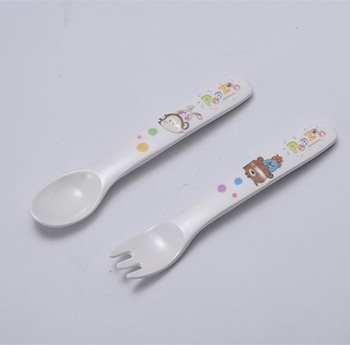 (F11+S11) MEL SPOON & FORK SET L14cm, POP ZOO