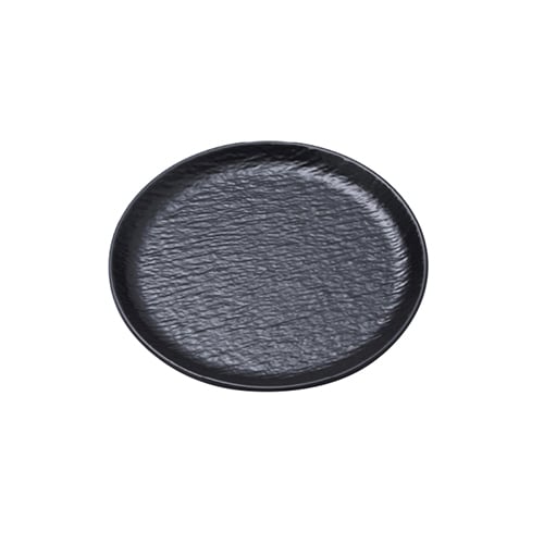 MEL ROUND PLATE Ø20xH1.7cm, BLACK