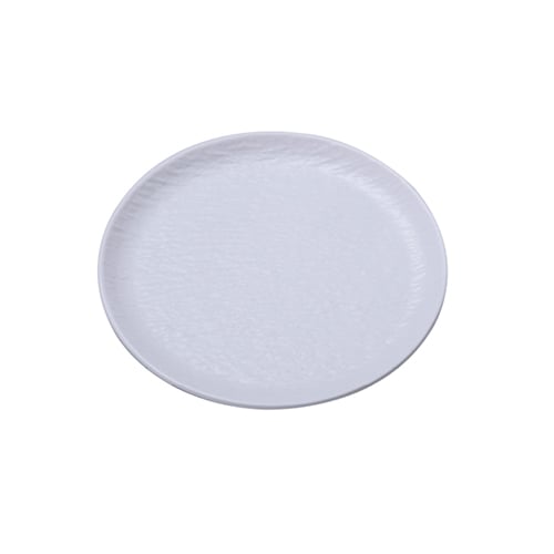 MEL ROUND PLATE Ø20xH1.7cm, WHITE