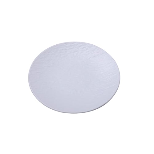 MEL ROUND PLATE Ø18.1xH1.9cm, WHITE