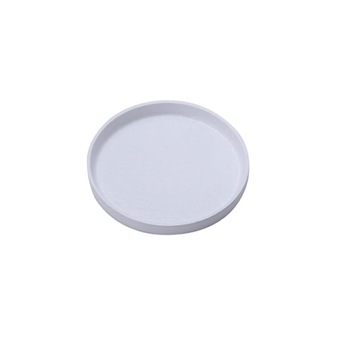 MEL ROUND PLATE Ø17.7xH2.1cm, WHITE