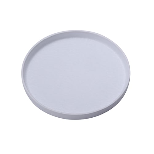 MEL ROUND PLATE Ø22.8xH2.2cm, WHITE