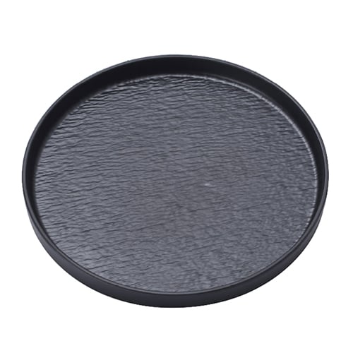 MEL ROUND PLATE Ø26.6xH2.48cm, BLACK