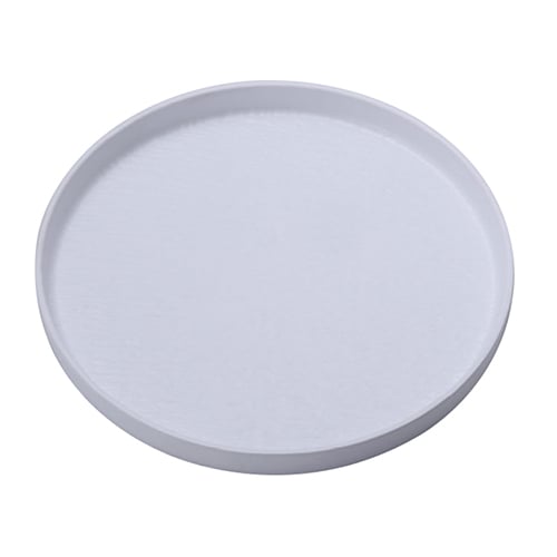 MEL ROUND PLATE Ø26.6xH2.48cm, WHITE