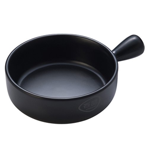 MEL BOWL WITH HANDLE Ø15.9xH6.1cm, BLACK