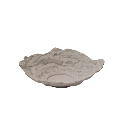 Royal Bali Celadon Oval Rustic Bowl L28xW28.5xH6.7cm, Engobe White
