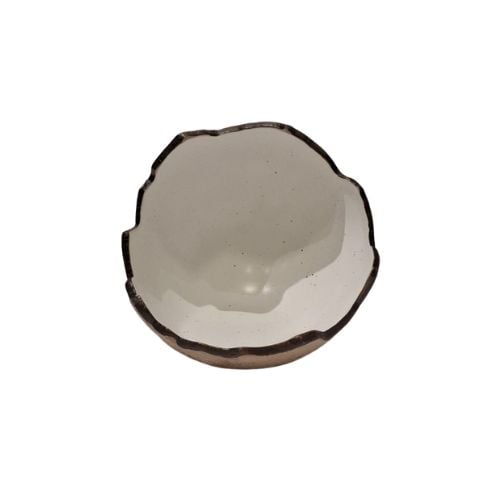 Royal Bali Celadon Broken Tall Bowl L17.5xW16xH17cm,  Brown