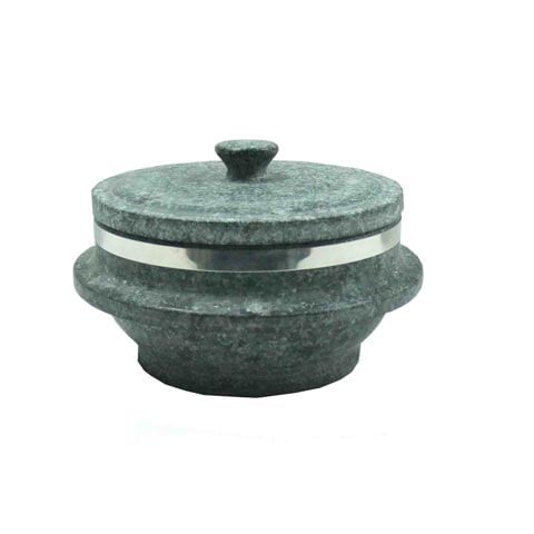 (24-01318) STONE POT (MADE IN KOREA) Ø15xH7.5cm