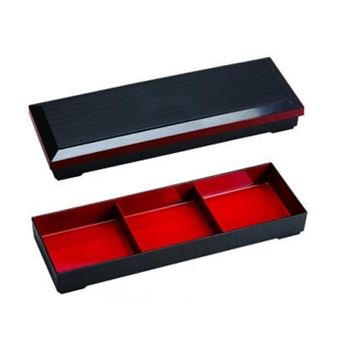 3 COMPARTMENT BENTO BOX w/LID