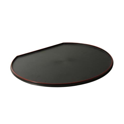 PLC HALF MOON TRAY w/RED RIM