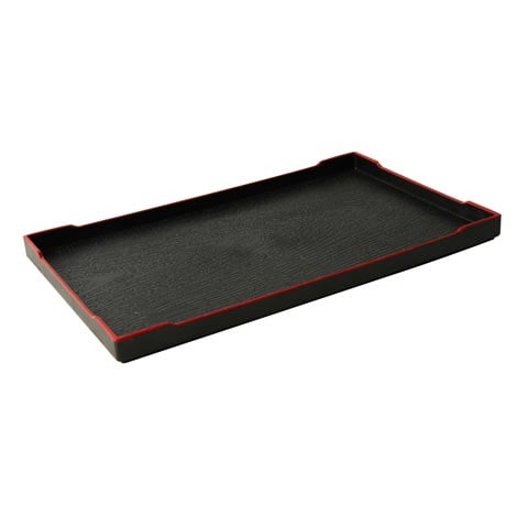 PLC SUSHI TRAY w/RED RIM