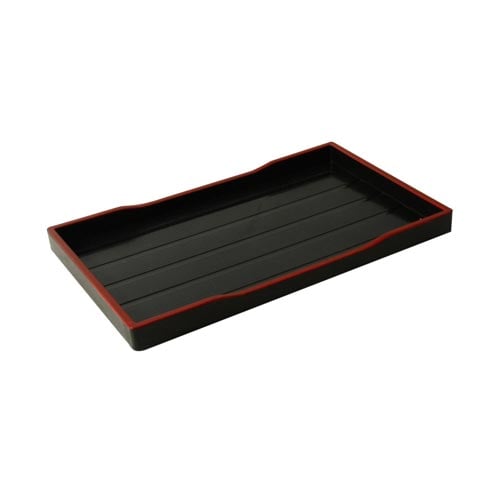 PLC SUSHI TRAY w/RED RIM