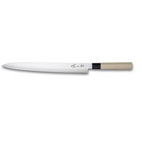 SASHIMI KNIFE , WOODEN HANDLE